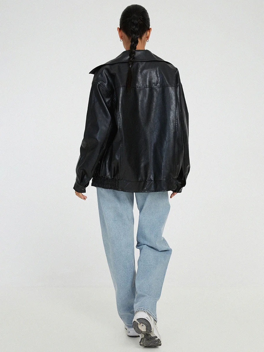 Leora - Women's Oversized Bomber Jacket