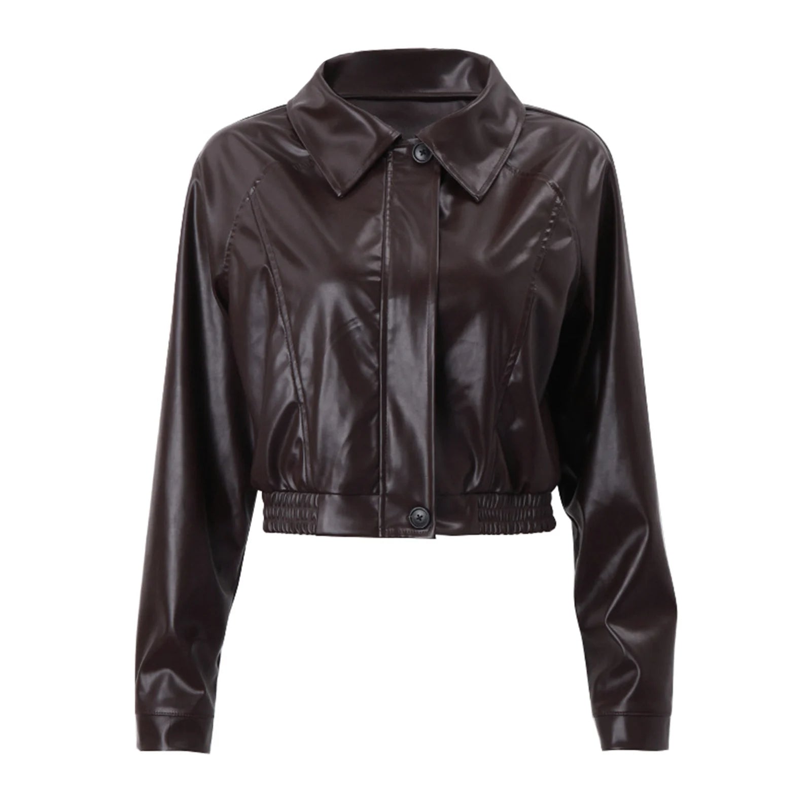 Kalinda - Women's Oversized Vegan Leather Jacket