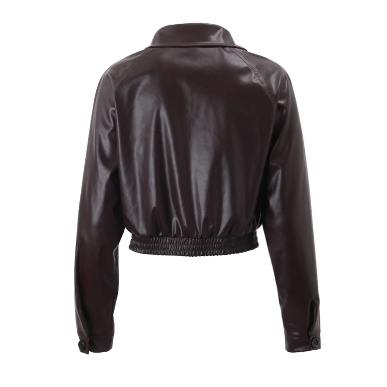 Kalinda - Women's Oversized Vegan Leather Jacket