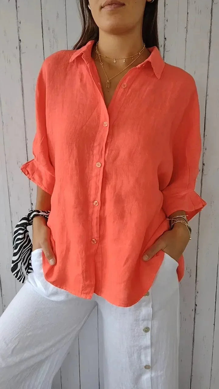 Tatiana - Chic Linen Blouse