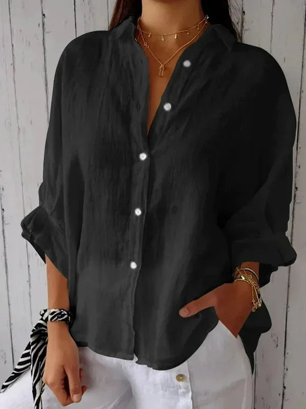 Tatiana - Chic Linen Blouse