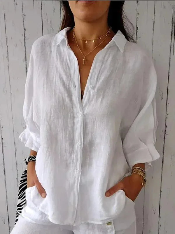 Tatiana - Chic Linen Blouse