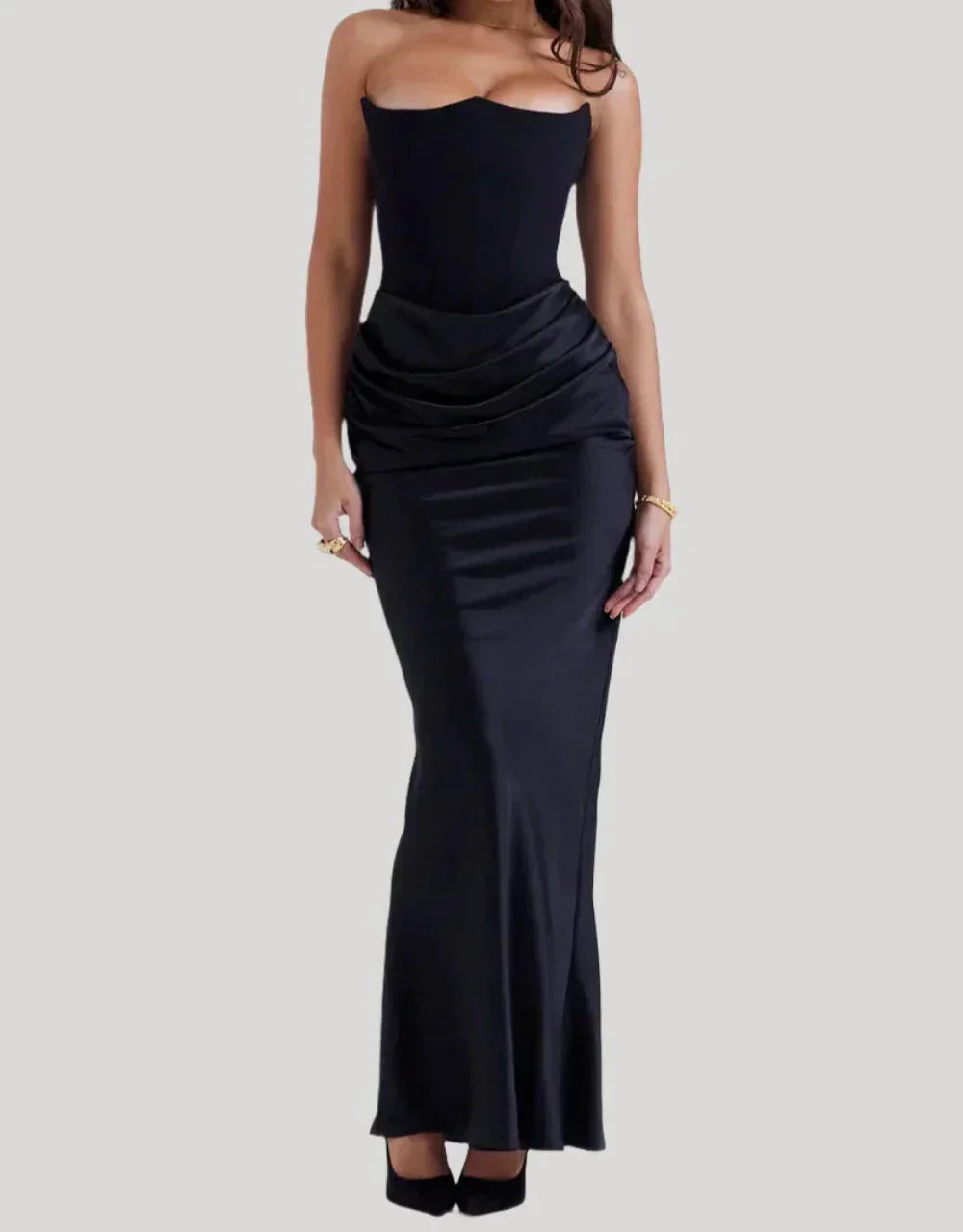 Vera - Strapless Elegant Maxi Dress