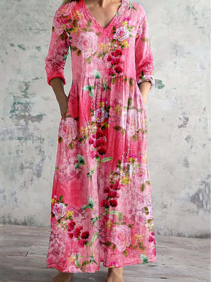 Kiah - Women's Chic Floral Maxi Dress