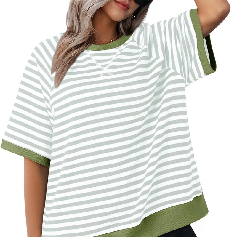 Alrina - Casual Striped T-Shirt