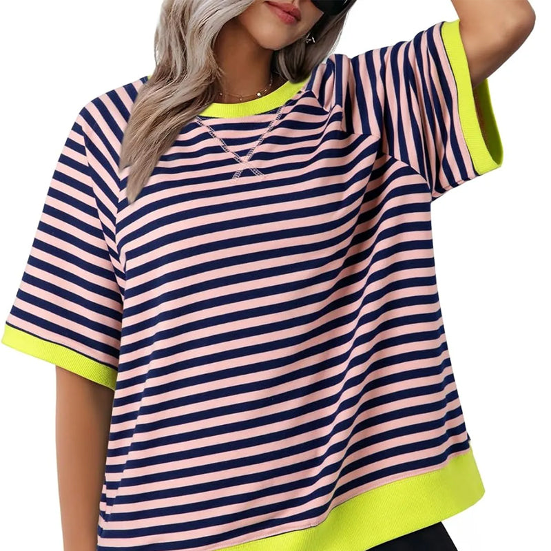 Alrina - Casual Striped T-Shirt