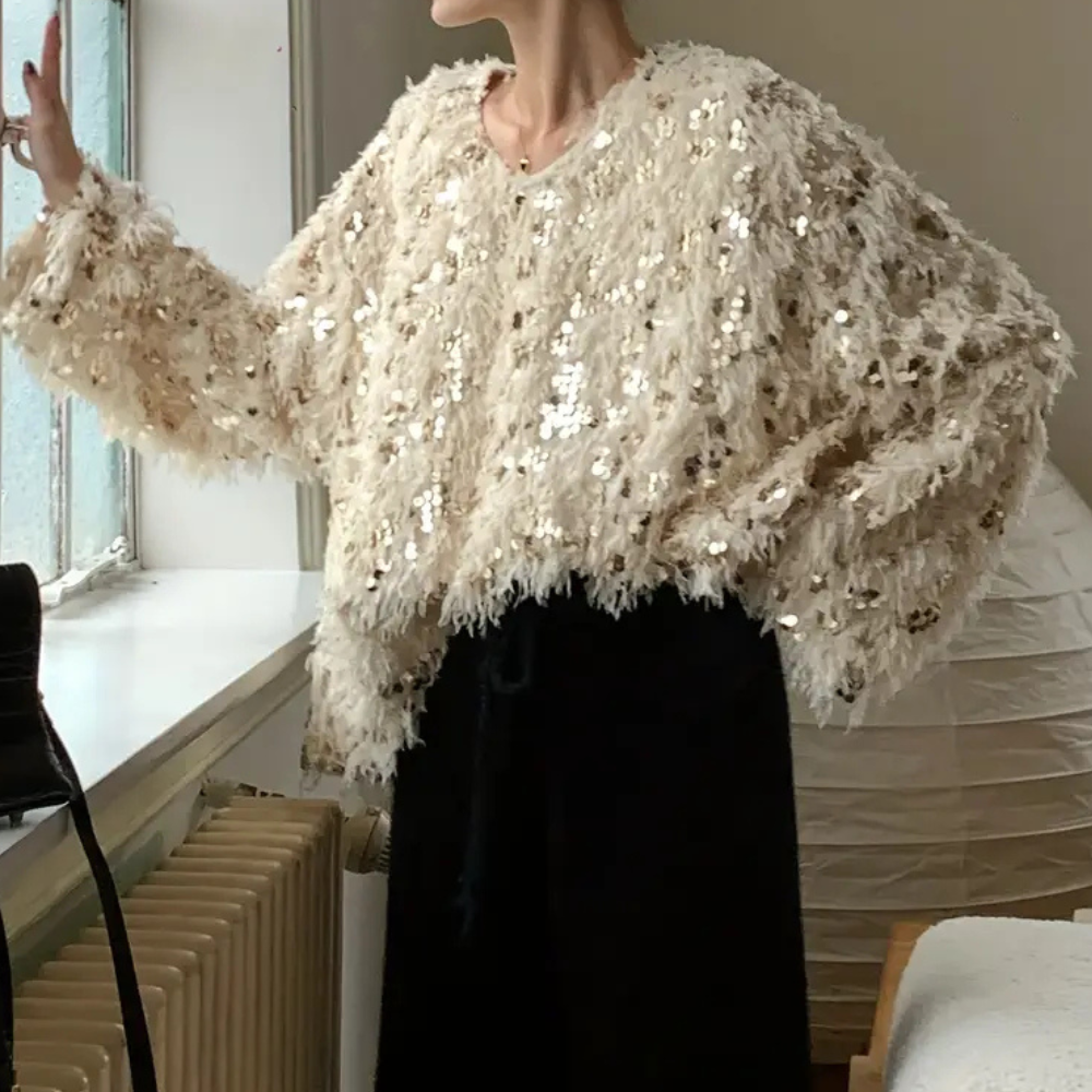 Faye - Sequin Embellished Sweater Glamorous and Cozy for Any Occasion